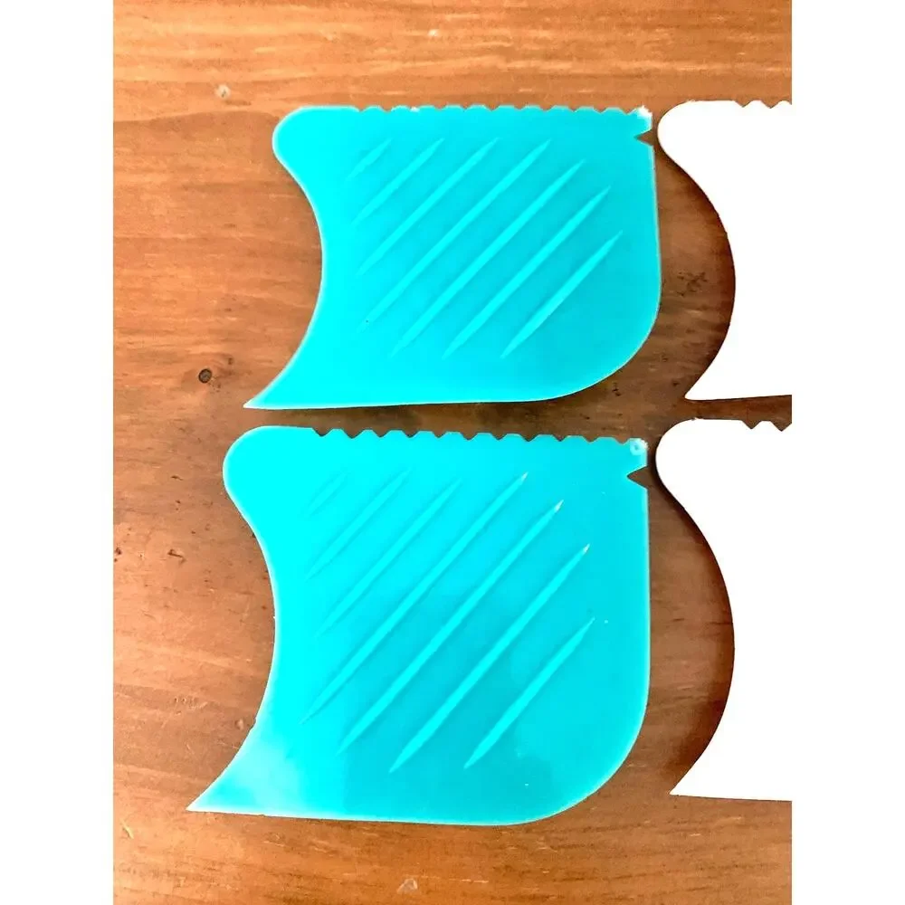 Tupperware Scrape Em All Scraper Scrubber Set 4 Vintage Gadget 2 Almond 2 Aqua